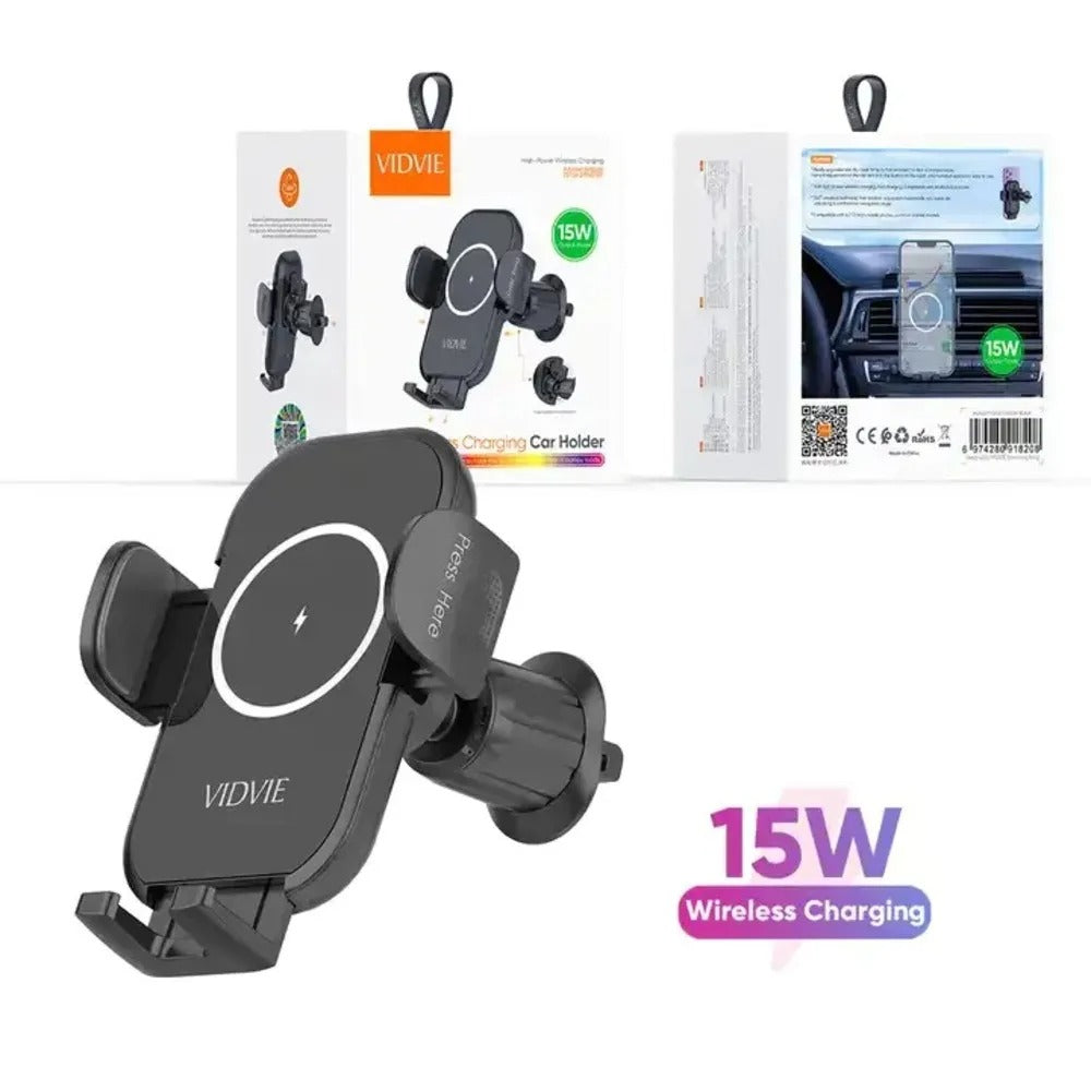MagCharge Pro — Soporte Cargador Inalámbrico 15W para Carro