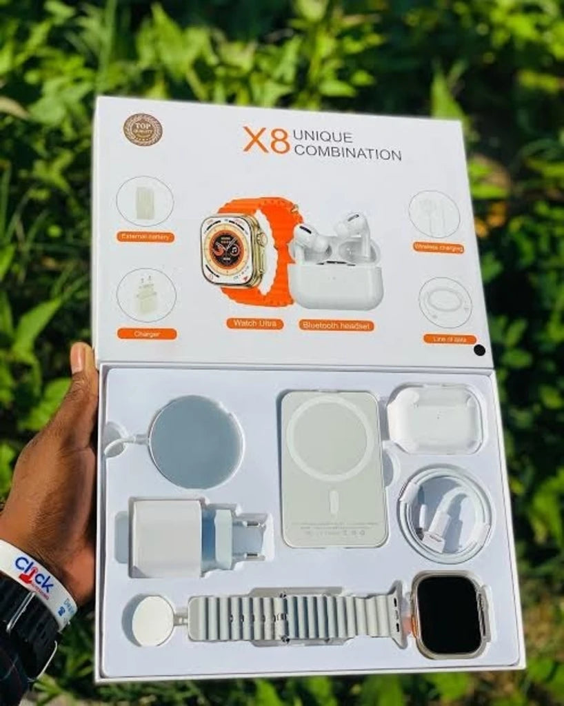 Combo Smartwatch Audifonos PowerBank Colombia | X8 3 en 1