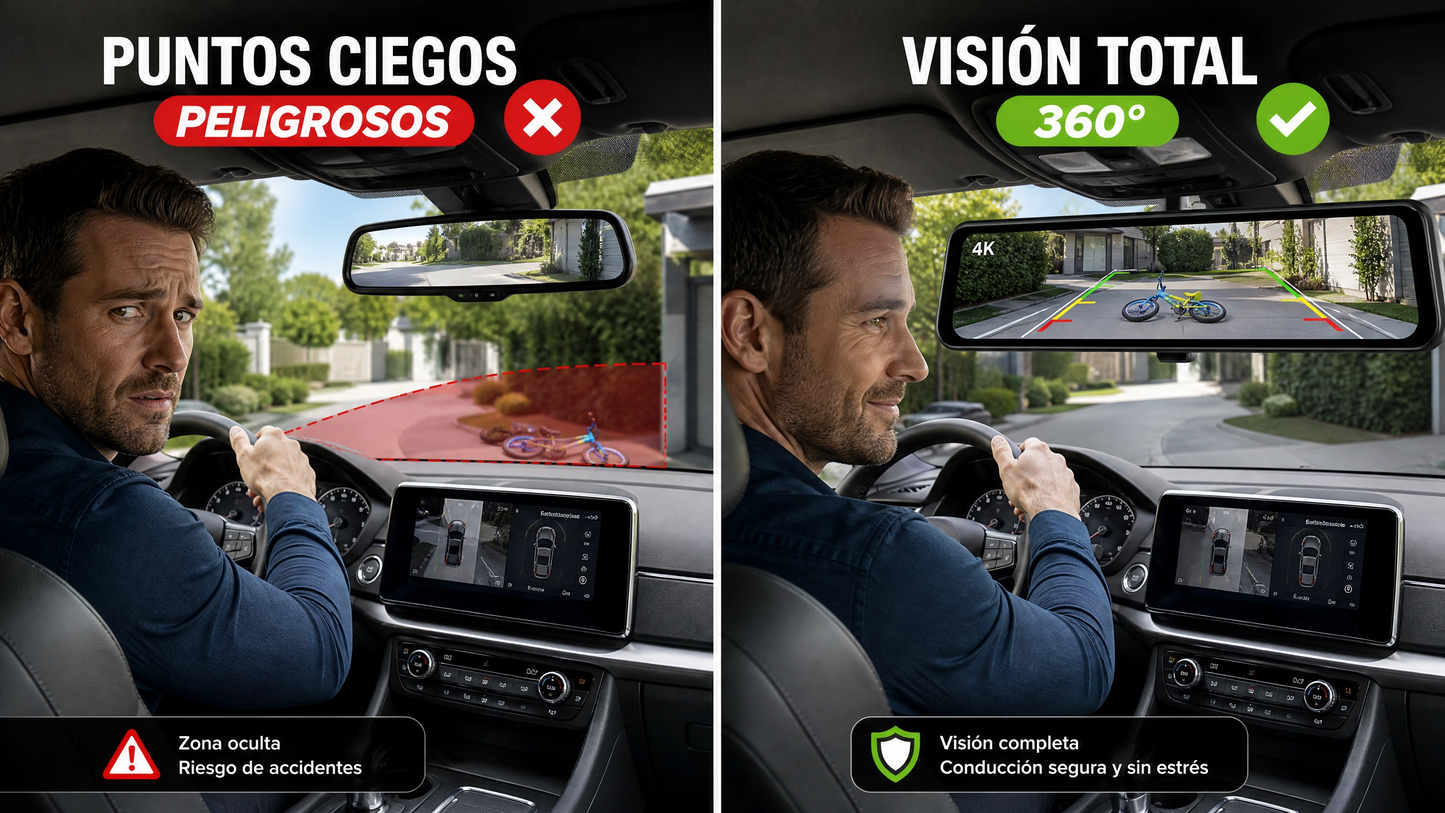 Retrovisor CarPlay Android Auto Colombia | Pantalla Táctil para Carro